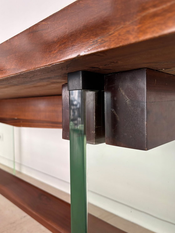 Large Console by Fontana Arte, Italy, 1960s – Wood, Glass (photo 19 of 21)