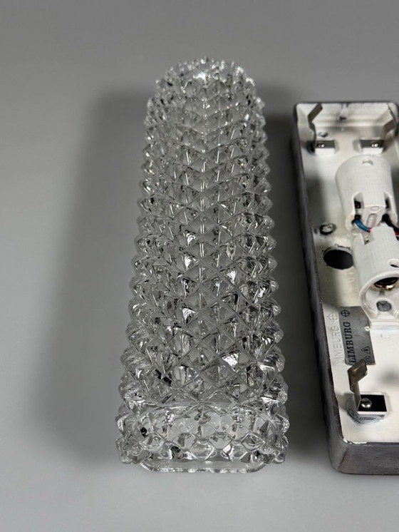 Image 1 of 60er 70er Jahre Wandlampe Wandleuchte von Glashütte Limburg Germany Space Age