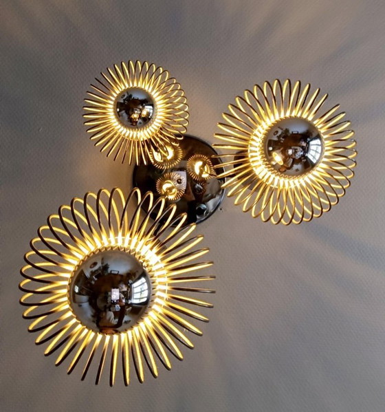 Image 1 of Lámpara de araña de la era espacial de Philippe Rogier para Oxar, 1970