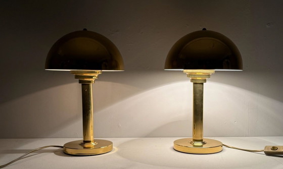 Image 1 of Art Deco style table lamps/pillow lamps by WSB Germany, 1970s