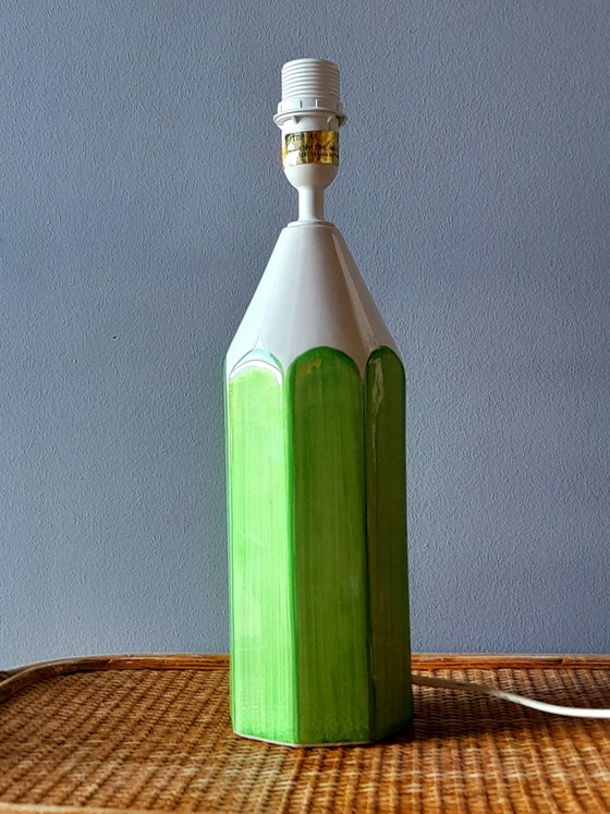 Image 1 of Keramische potloodlamp, 1980
