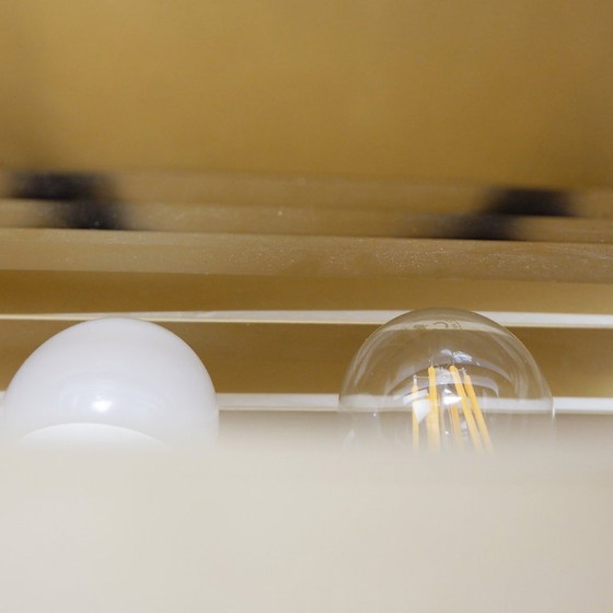 Image 1 of Paar vergoldete Aluminium-Wandleuchten von Jules Wabbes - 2 Paare verfügbar (2)