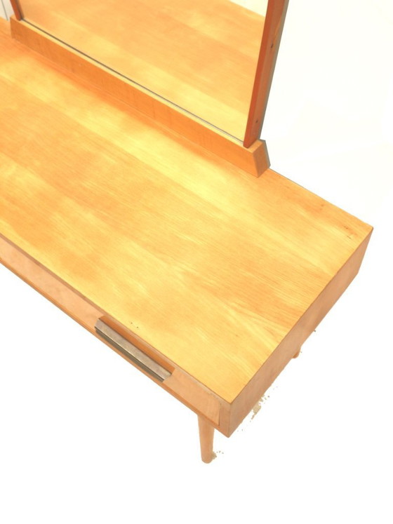 Image 1 of Vintage dressing table with tall mirror made in the 1970s