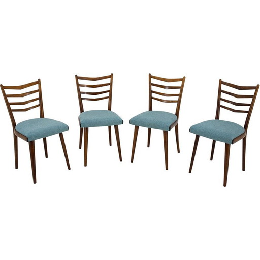 Set of 4 vintage chairs, Czechoslovakia 1960