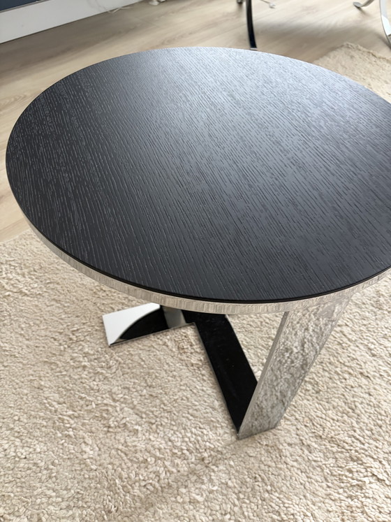 Maxalto Eileen Bijzettafel B&B Italia 60 cm – Chrome, Wood (photo 9 of 11)