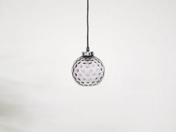 Image 1 of Purple glass pendant lamp