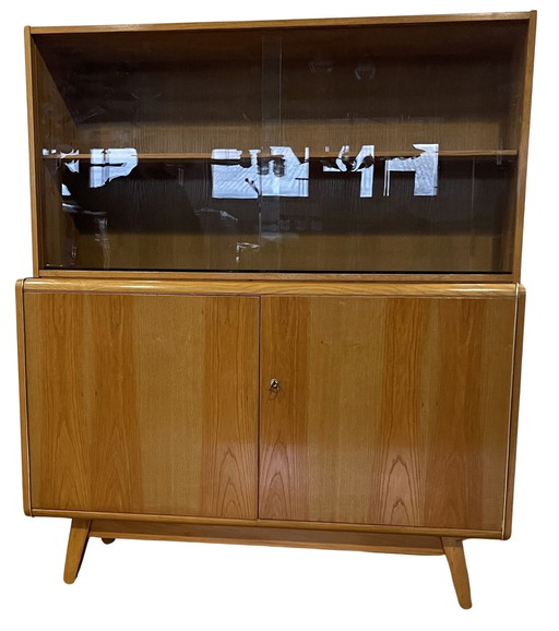 Vintage set Jitona dressoirs: bar/kast Boekenkast/vitrine