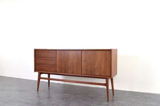 Image 1 of Mid-Century Polish Walnut Sideboard, 1960s.