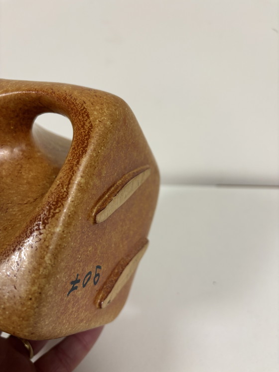 Image 1 of Bertoncello Kubusvaas (modello 907) in marrone e beige 'Screziato' di Roberto Rigon