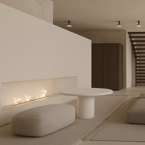 Image 1 of Dining table round mortex microcement