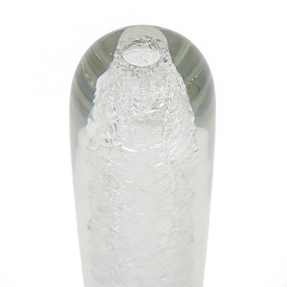 Image 1 of Klare Glasvase von Alfredo Barbini für Barbini, 1970er Jahre