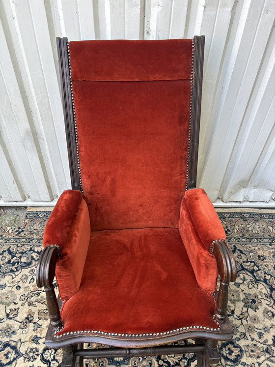 Image 1 of Engelse mid-century schommelstoel 