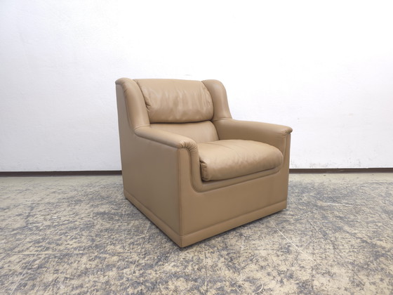 Image 1 of Poltrona Frau Set de tres plazas con sillón, sofá de cuero, sillón de diseño