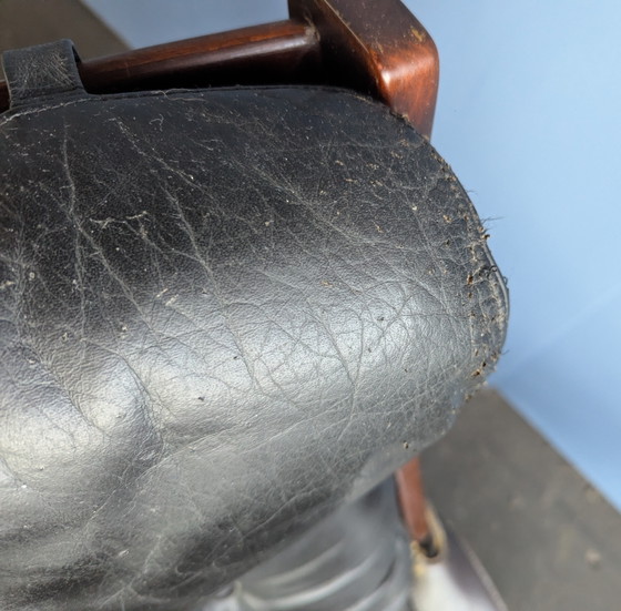 Image 1 of Mid century brutalist safari fauteuil- Aarflot Møbler 