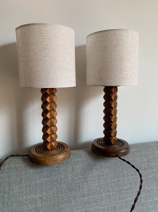 2 lampade da tavolo in stile francese Dudouyt