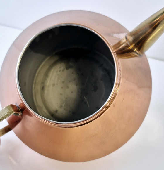 Image 1 of JODA Denmark Copper Teapot with Teak, 1960s Mid Century