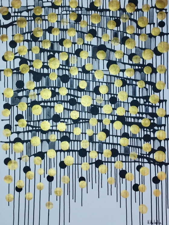 Image 1 of Natia Antadze Abstracte compositie XXL