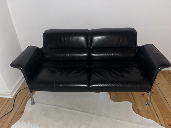 Image 1 of Divano Wilkhahn Avera 826/5, 2 posti, pelle, metà secolo, Bauhaus, era spaziale