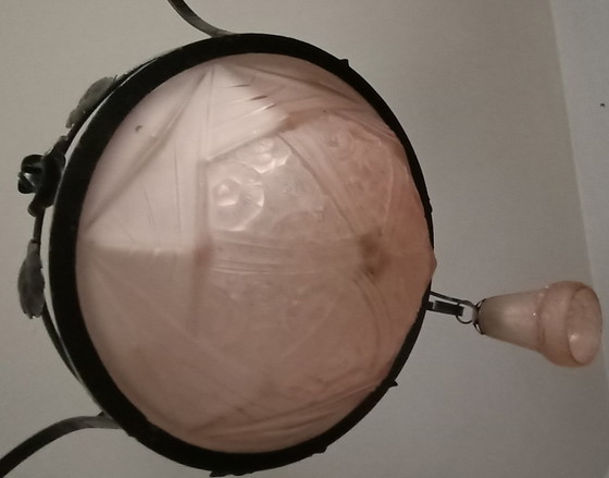 Hängelampe – Kronleuchter, Glass, Iron (photo 4 of 5)