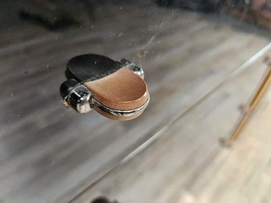 1970er Pierre Cardin Buffetschrank aus schwarz lackiertem Holz – Buffetschränke, Wood, Klassiek (photo 15 of 32)
