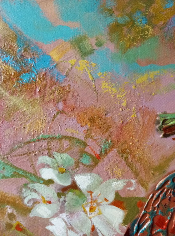 Original Oil Painting Abstract Figurative Girl Nika – Paintings & Drawings, Canvas (photo 4 of 10)