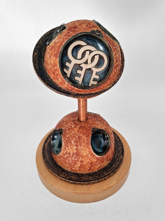 Kunstwerk Keramiek Planeten – Beeldhouwkunst, Ceramic, Vintage (photo 8 of 15)