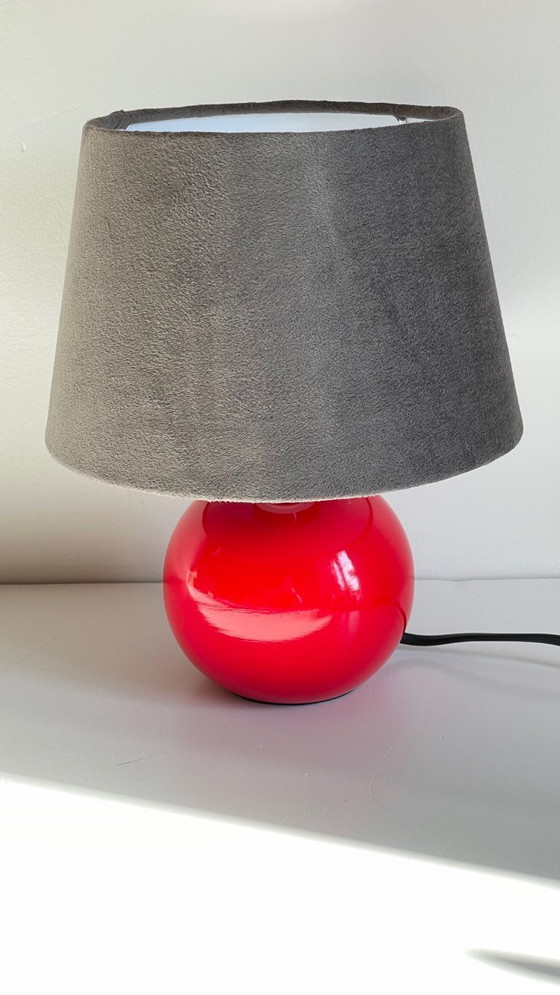 Image 1 of Lampada in ceramica rossa degli anni '80/'90