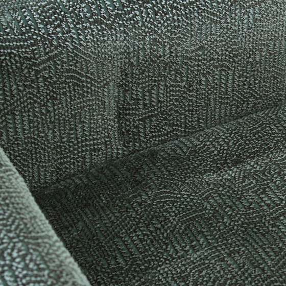 Image 1 of divano cornaro a 2 posti in legno di iroko e velluto jacquard di zimmer + rohde di carlo scarpa per studio simon, italia, 1974