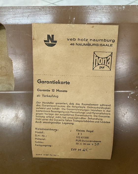 Image 1 of Scaffale a parete rosso di Rudolf Horn 1968