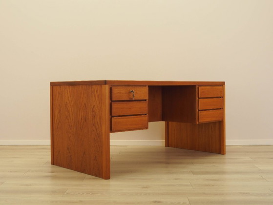 Image 1 of Scrivania in teak, design danese, anni '70, prodotta da Omann Jun