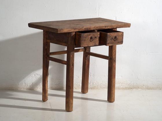 Consolle antica in legno di olmo – Cina, circa 1920 – Console, Iron (photo 26 of 40)