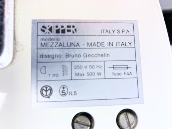 Image 1 of Italienische Mezzaluna Stehlampe Design Bruno Gecchelin Für Skipper 70Er Jahre