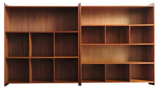 Librerías de teca de Grete Jalk, Dinamarca, juego de 2