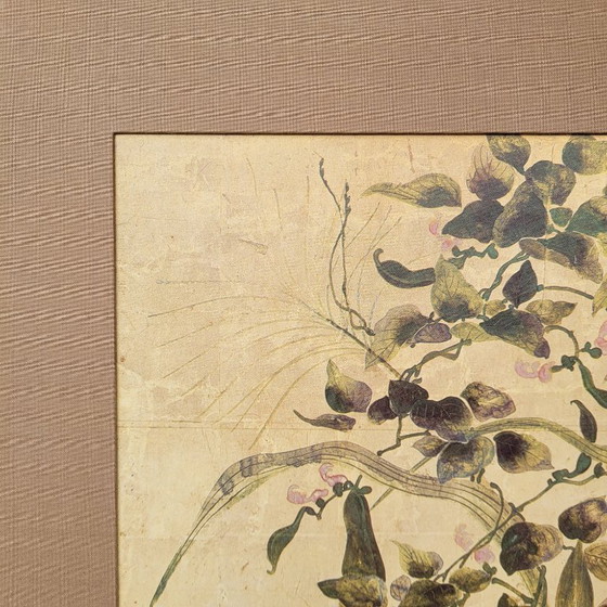 Image 1 of Afdruk op papier, fragment van “Zomer- en herfstbloemen”, Tawaraya Sōtatsu, Rimpa-school, jaren 90 - Japan