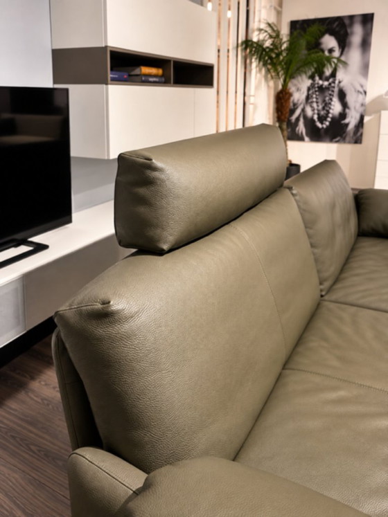 Leolux ENNA Divano 3 posti in pelle Senso advocado con poggiatesta 2x100posti – Divani, Leather, Metal (photo 5 of 5)