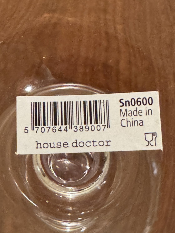 Image 1 of Set di 4 bicchieri da vino House Doctor - design minimalista - vetro trasparente