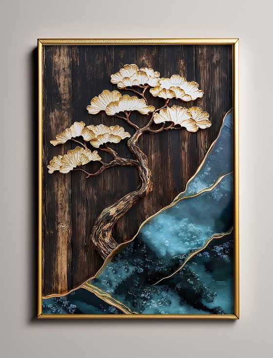 Image 1 of Acrylic Glass Artwork | 200x140 cm | Depthwave #2 (Ori, 1983)