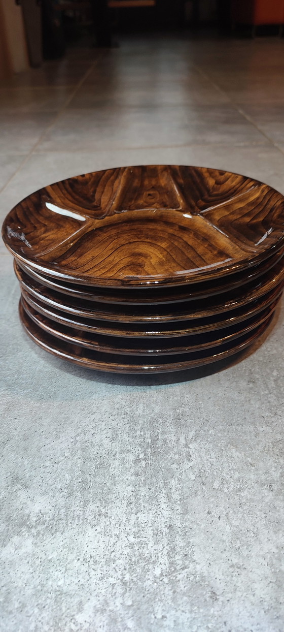 Image 1 of Keramische borden met vakverdeling x6