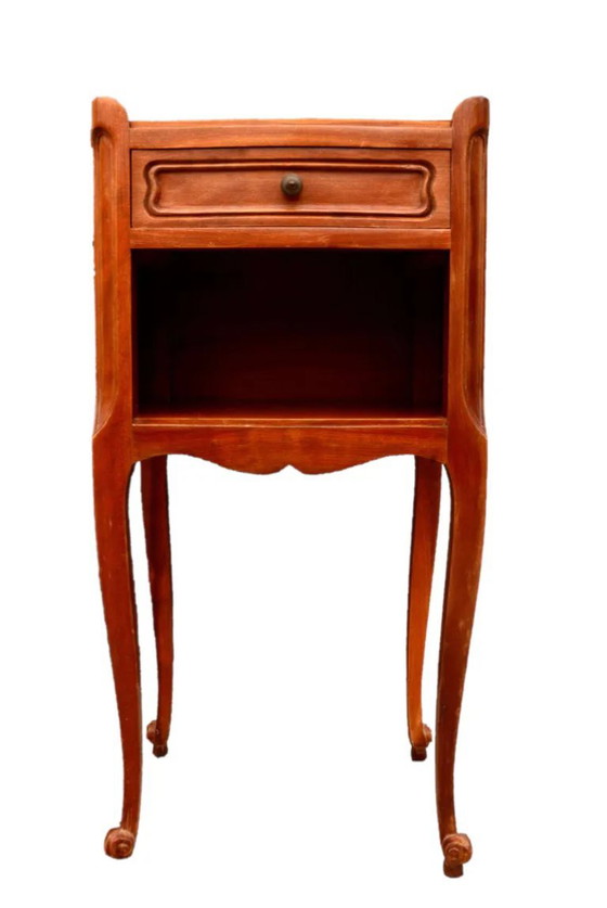 Louis XV style cherry wood bedside table, 36x21x73cm – Nightstands (photo 8 of 8)