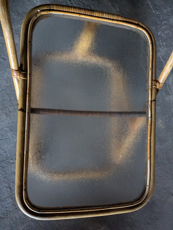 Image 1 of Vintage rattan serving trolley 1970