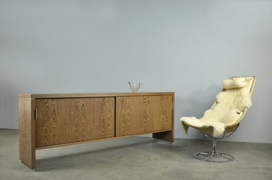 Image 1 of Credenza moderna di design olandese con finitura impiallacciata in wengé, anni '80