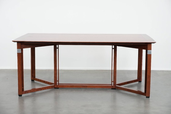 Image 1 of Practical extendable Art Deco design dining table for 6 to 8 people from Schuitema from the Decoforma series