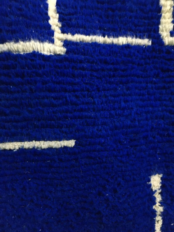 Prachtige Tapis Artisanal Bleu 250cmx150cm – Vloerkleden en tapijten, Cotton (photo 6 of 6)