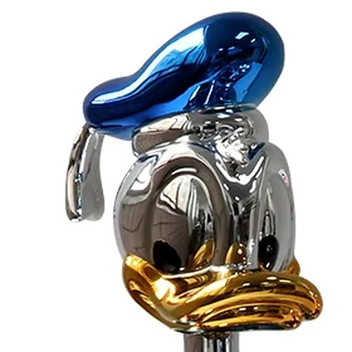 40cm Space Man Donald Duck Figures Astronaut Mickey Mouse Electroplating statue