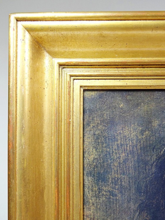 Image 1 of Large framed portrait reproduction "La Bohémienne" by Hals, by S.P.A.D.E.M