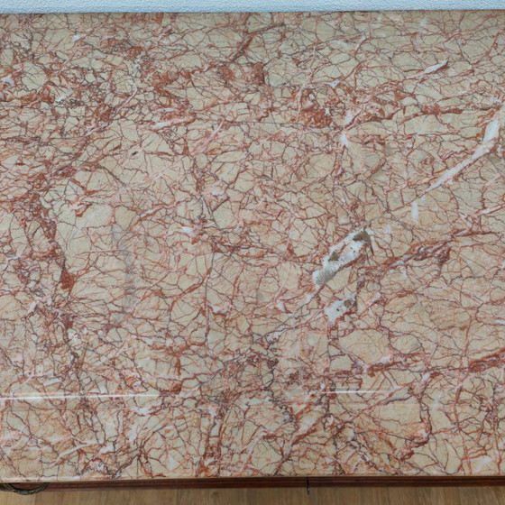 Image 1 of Comò antico d'epoca, cassettiera, mobili da bagno con piano in marmo.