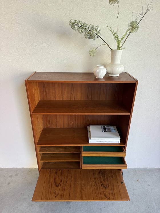 Image 1 of Danish Vintage Bookcase With Flap
