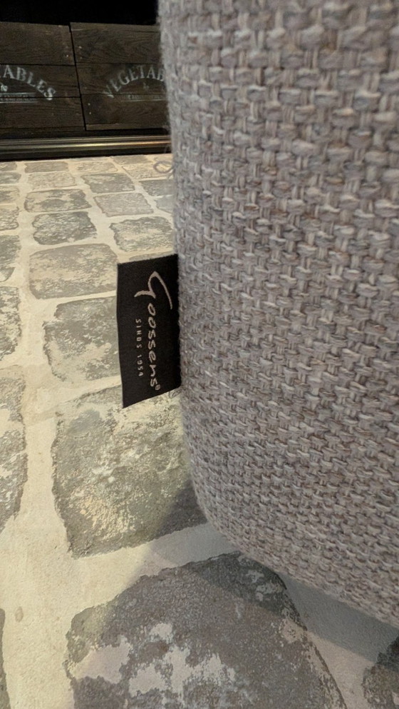 Image 1 of Stoffen Bank Grijs - 1,5 Zits, Loveseat - incl. extra stof