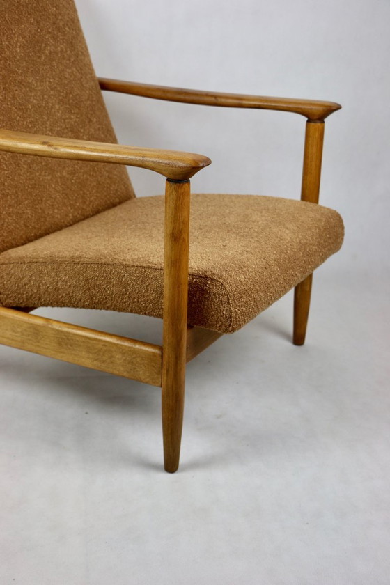 Image 1 of Orange Gold GFM-142 Armchair by Edmund Homa, 1970s