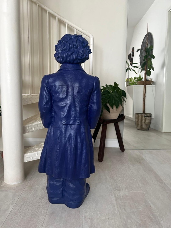 Image 1 of Exklusive Beethoven Statue In Blau - Signiert Von Ottmar Hörl